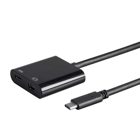 MONOPRICE Select Series USB-C to Mini DisplayPort & USB-C (F) Dual Port Adapter 24274